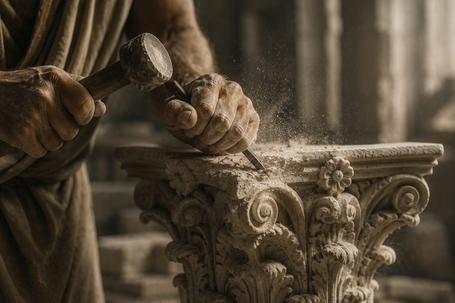 Hands at work